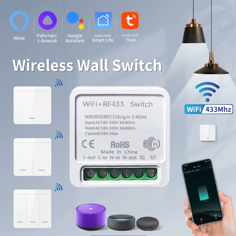 Smart Light Switch Wifi - Interruptor de Luz Inteligente Tuya WiFi