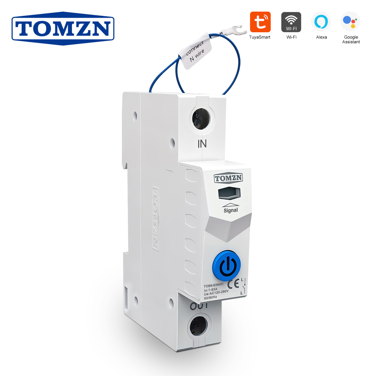 Wifi Thermostat - Interruptor Inteligente TOMZN TUYA 1-63A, Medidor