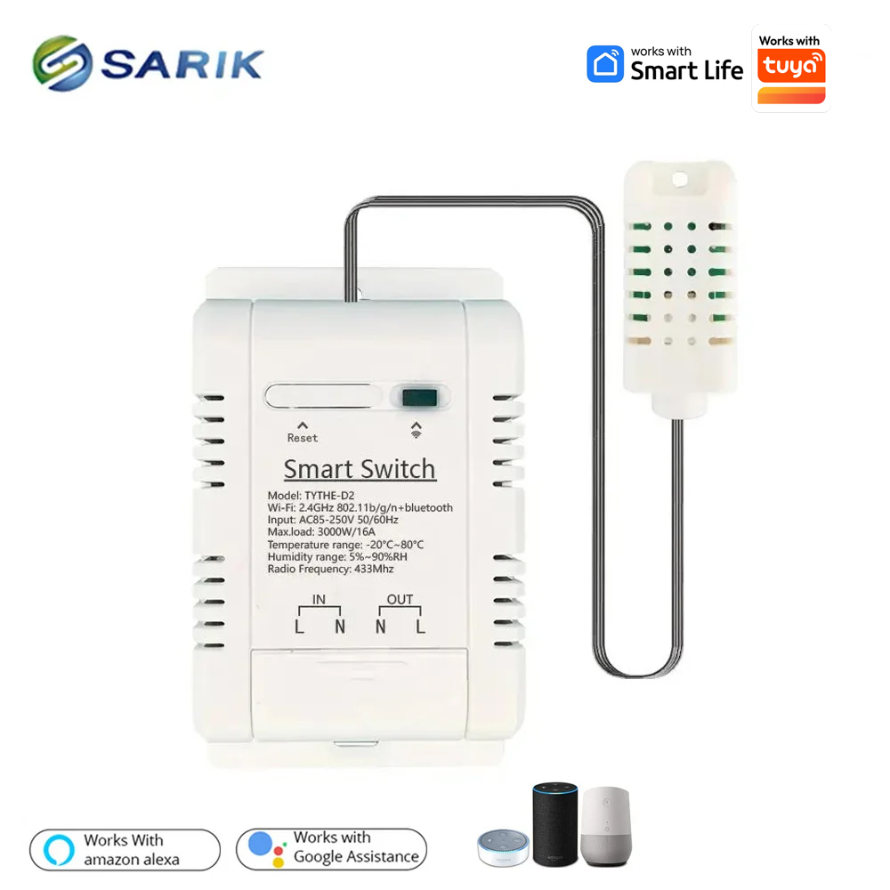 Wifi Thermostat - Termostato WiFi Tuya 16A 3000W, Dispositivo