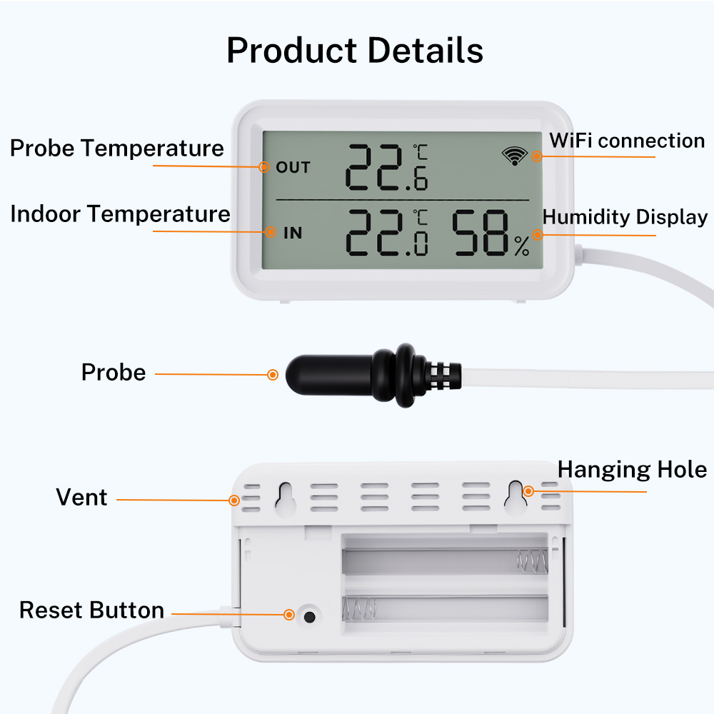 Sensor de Temperatura e Umidad - Wifi Thermostat avaliação e preço