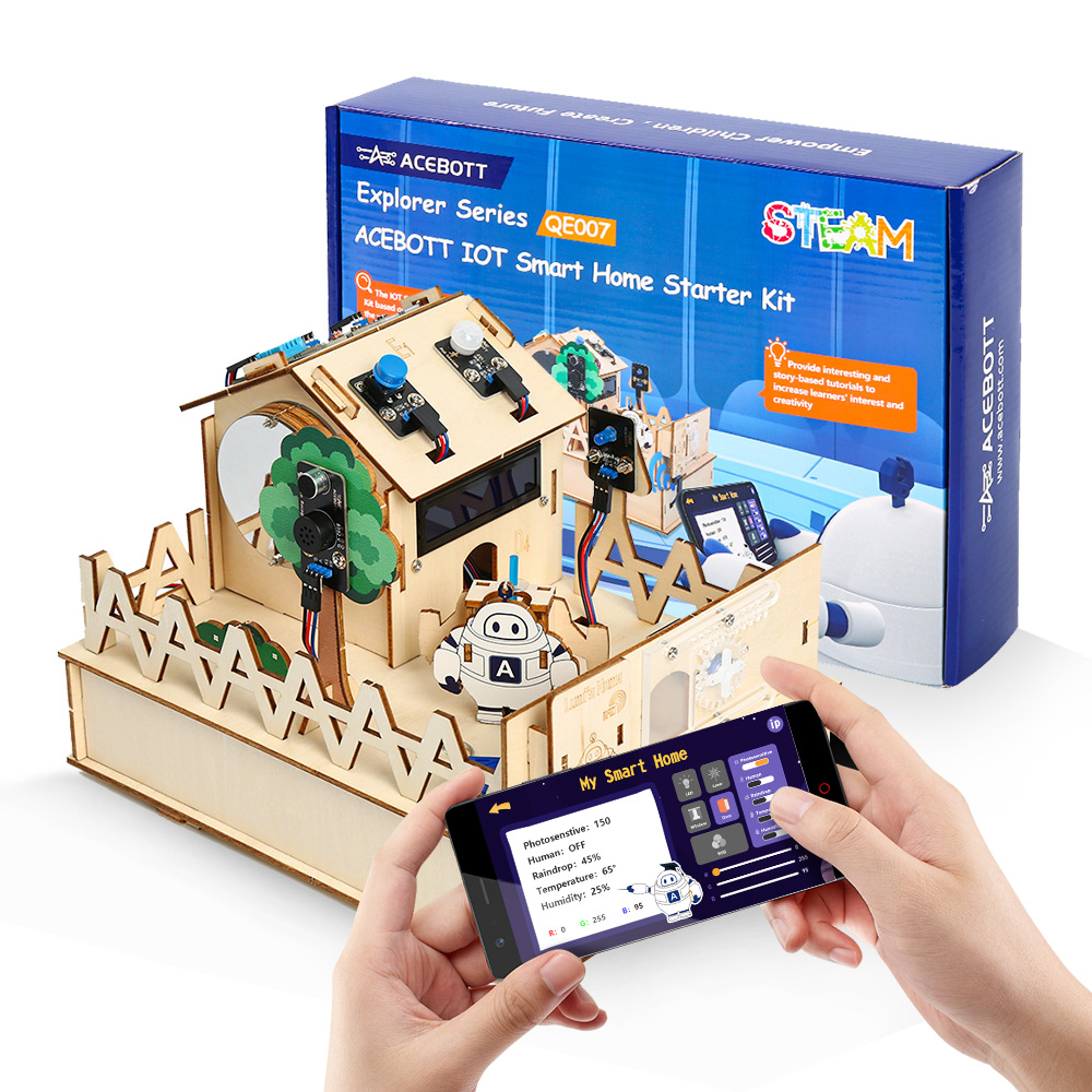 ACEBOTT Smart Home STEM STEAM  - Esp32 Smart Home Kit avaliação e preço