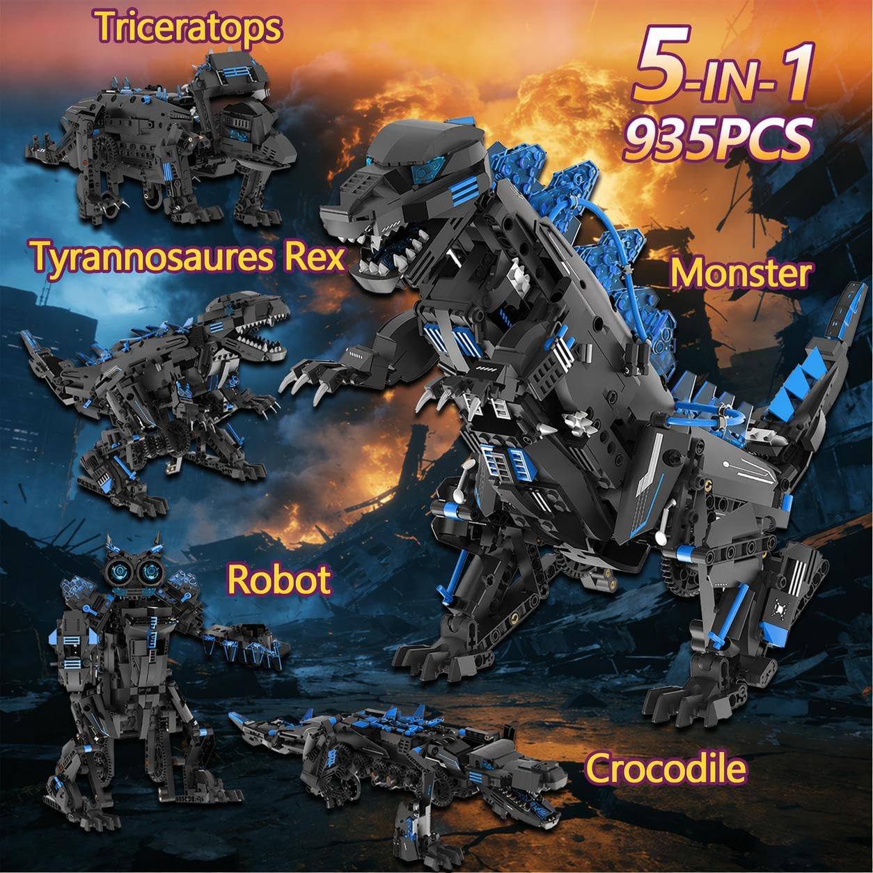 Kit de construção de robô dino - Stem Robotics Kit avaliação e preço