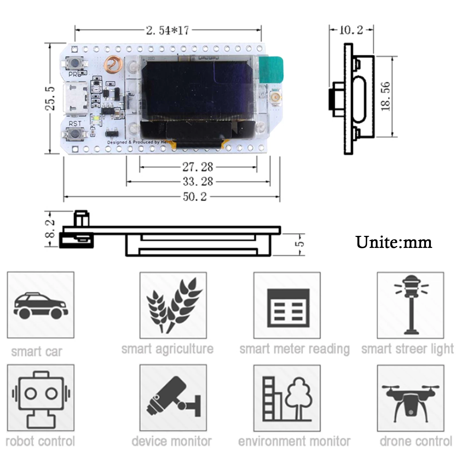Kit WIFI Lora 32 V3 915MHz ESP - Esp32 Smart Home Kit avaliação e preço