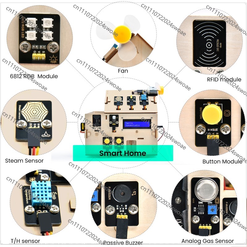 Kit de Componentes Eletrônicos - Esp32 Smart Home Kit avaliação e preço
