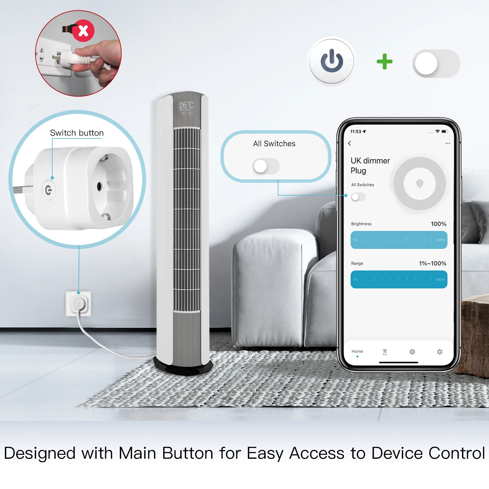 Tomada Inteligente WiFi MOES T - Wifi Smart Plug avaliação e preço
