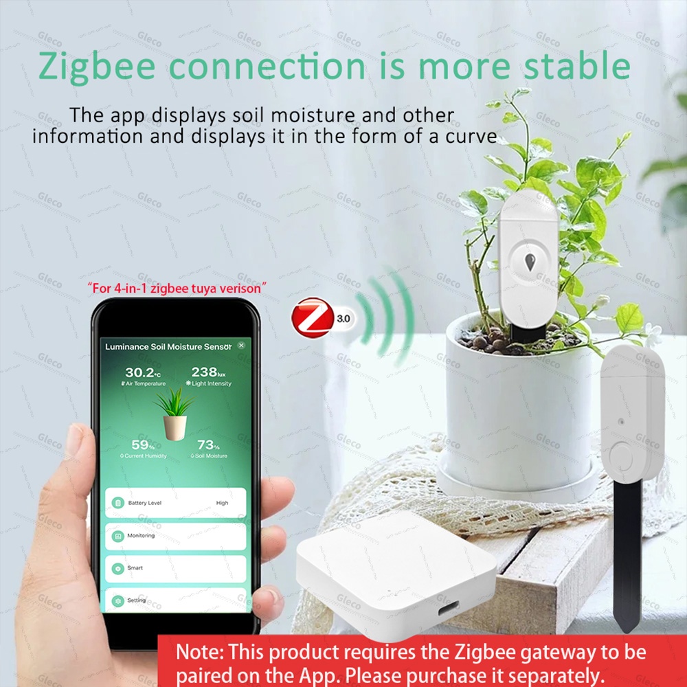 Sensor de Solo Zigbee: Medidor - Smart Home Automation Kit avaliação e preço